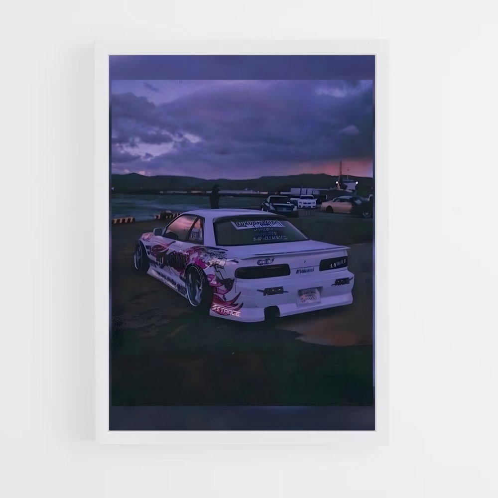 Poster Pink Drift – affiche Nissan (vue 3)